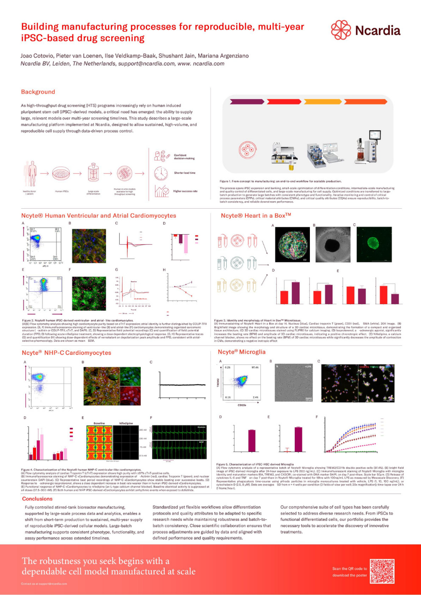 Building manufacturing processes for reproducible, multi-yeariPSC-based ...